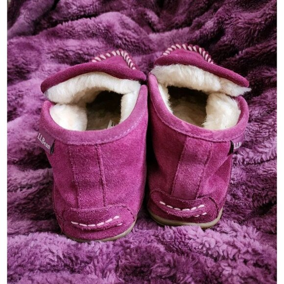 L.L. Bean Wicked Good Slipper Moc Boot in Bramble Berry Size 7 - Picture 4 of 9